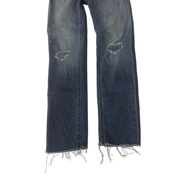 Rag & Bone Women's High Rise Ankle Skinny Jeans Frayed Hem Distressed Size 25 - Picture 7 of 9